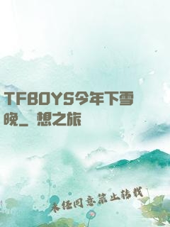 TFBOYS今年下雪晚