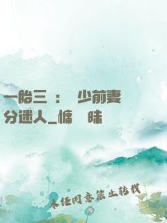 一胎三寶：陸少前妻過分迷人