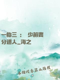 一胎三寶：陸少前妻過分迷人