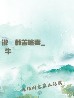 傲嬌總裁苦追妻