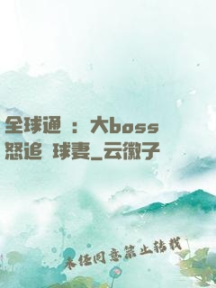 全球通緝：大boss怒追帶球妻