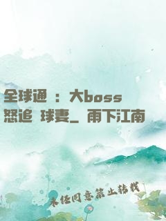 全球通緝：大boss怒追帶球妻