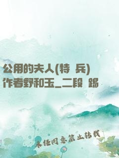 公用的夫人(特種兵)作者野和玉