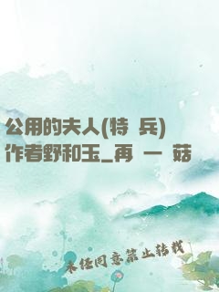 公用的夫人(特種兵)作者野和玉