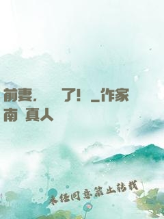前妻，別鬧了！