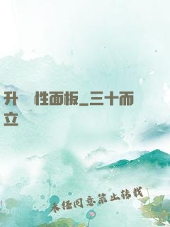 升級屬性面板