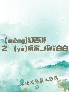 夢(mèng)幻西游之職業(yè)玩家