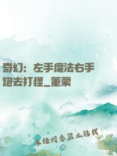 奇幻：左手魔法右手槍炮去打怪