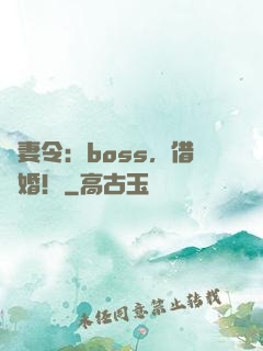 寵妻令：boss，借個婚！
