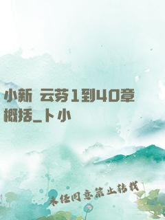 小新與云芬1到40章概括