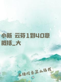 小新與云芬1到40章概括