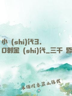 小時(shí)代3.0刺金時(shí)代