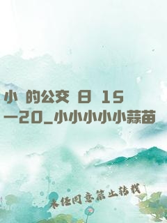 小詩的公交車日記15一20