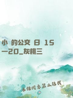 小詩的公交車日記15一20