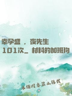 幸孕盛寵，夜先生獵愛101次