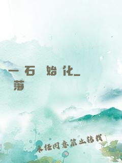 從一塊石頭開始進化