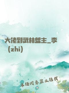 從大佬到武林盟主
