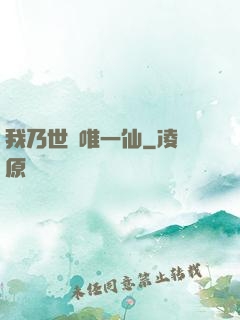 我乃世間唯一仙