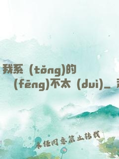 我系統(tǒng)的畫風(fēng)不太對(duì)