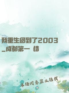 我重生回到了2003