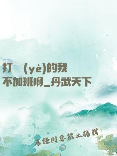 打職業(yè)的我絕不加班啊