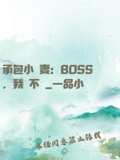 承包小嬌妻：BOSS，我們不約