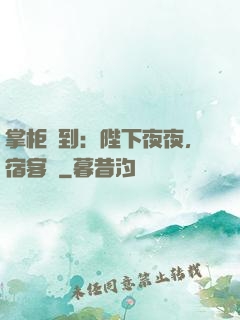 掌柜駕到：陛下夜夜，宿客棧