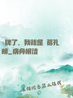 攤牌了，我就是諸葛孔明