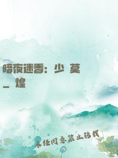 暗夜迷香：少帥莫貪歡
