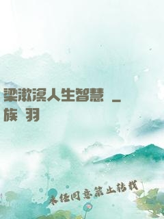 梁漱溟人生智慧書