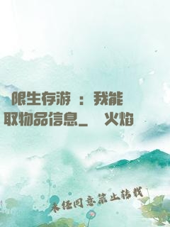 極限生存游戲：我能讀取物品信息