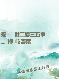 煮婦與總裁二婚三五事