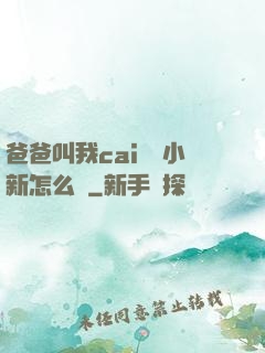 爸爸叫我cai媽媽小新怎么讀