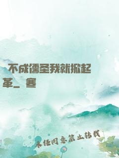 當不成儒圣我就掀起變革