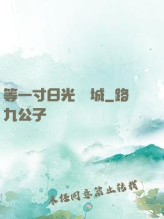 等一寸日光來傾城