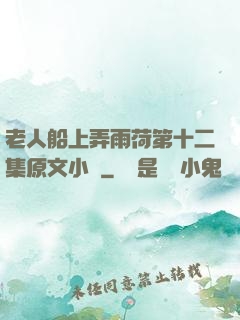 老人船上弄雨荷第十二集原文小說