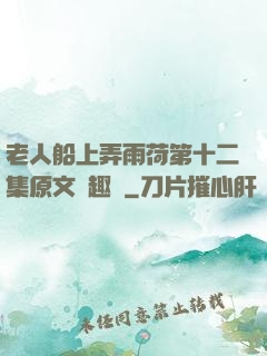 老人船上弄雨荷第十二集原文筆趣閣