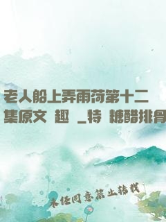 老人船上弄雨荷第十二集原文筆趣閣
