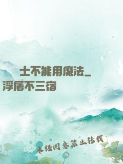 誰說劍士不能用魔法