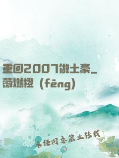 重回2007做土豪