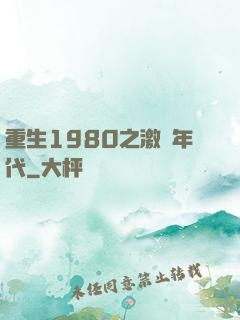 重生1980之激蕩年代