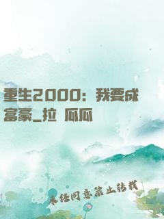 重生2000：我要成富豪