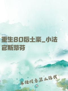 重生80后土豪