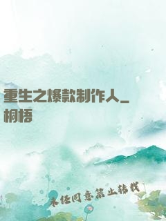 重生之爆款制作人